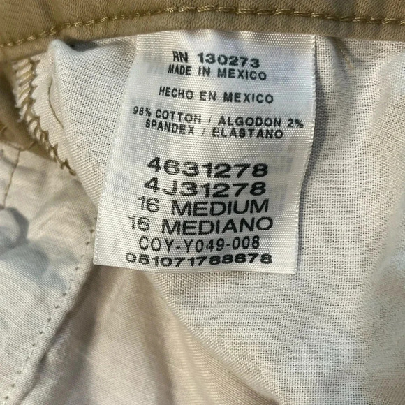 Lee relaxed fit classic 4 pocket style women pants size 16 medium color flax - Picture 7 of 15